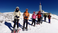 Bivouac hivernal -Ventoux - lever de soleil