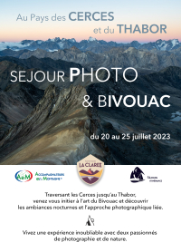 Séjour photo, bivouac au pays des Cerces et du Thabor